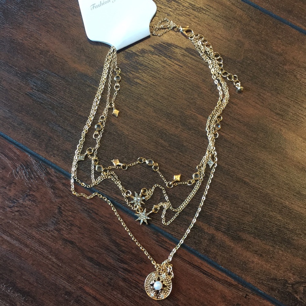 Multiple Layers stars Necklace coin jewelry - Picture 5 of 5